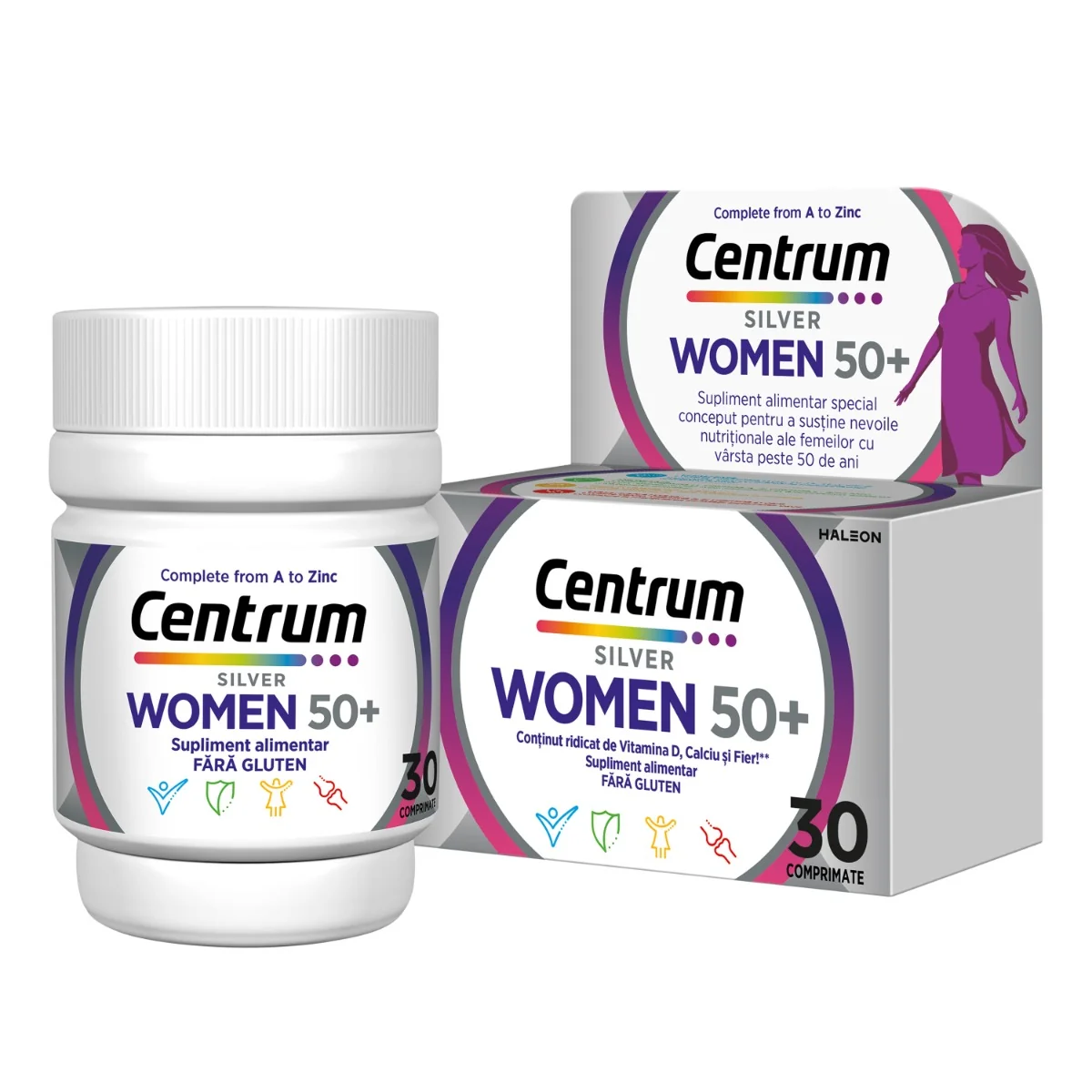 Centrum Silver 50+ pentru femei, 30 comprimate, Haleon 