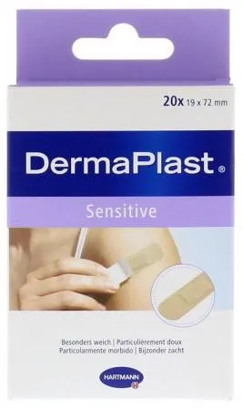 Plasturi pentru piele sensibila, 20 bucati, Dermaplast