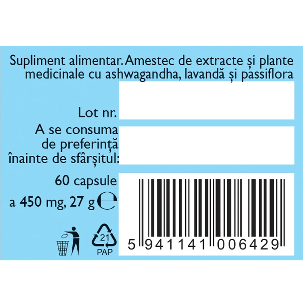 Antistres N140, 60 capsule, Fares