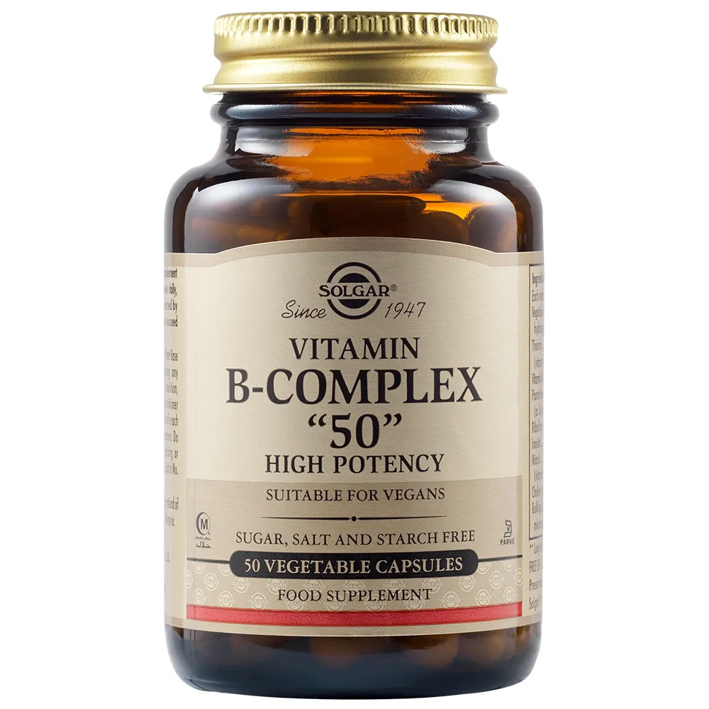 Complex de vitamine B 50, 50 capsule, Solgar