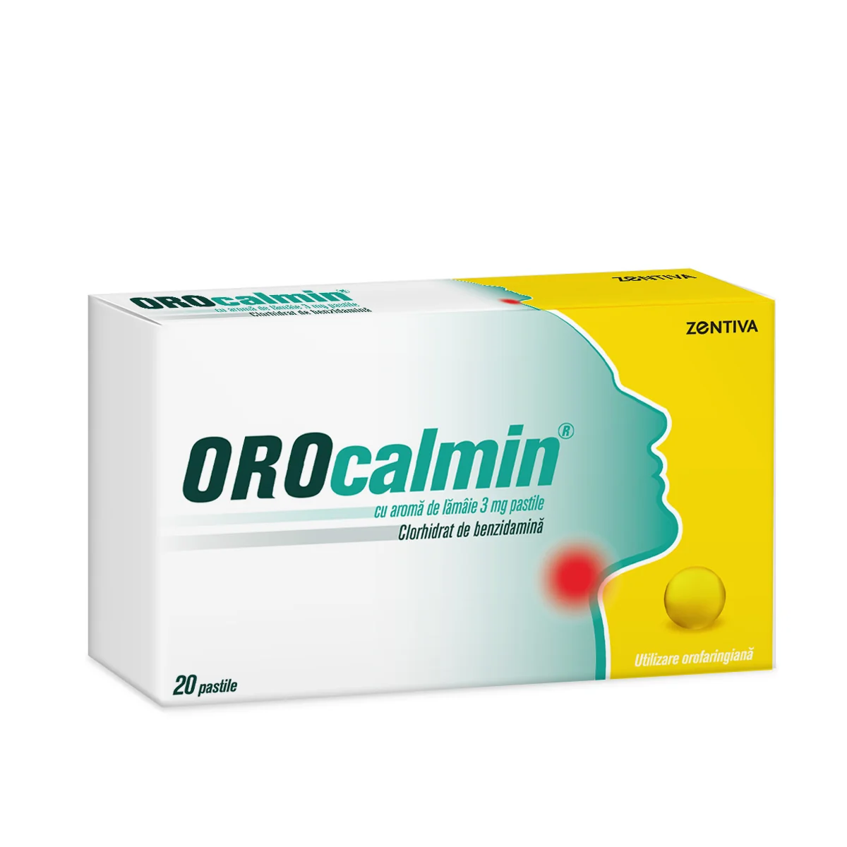 Orocalmin 3 mg cu aroma de lamaie, 20 pastile, Zentiva