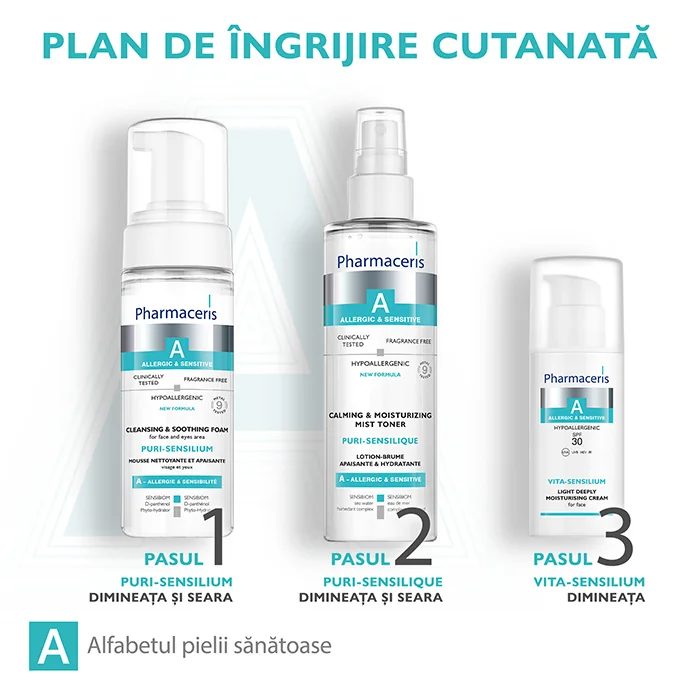 Crema intens hidratanta cu SPF30 Vita-Sensilium A, 50ml, Pharmaceris