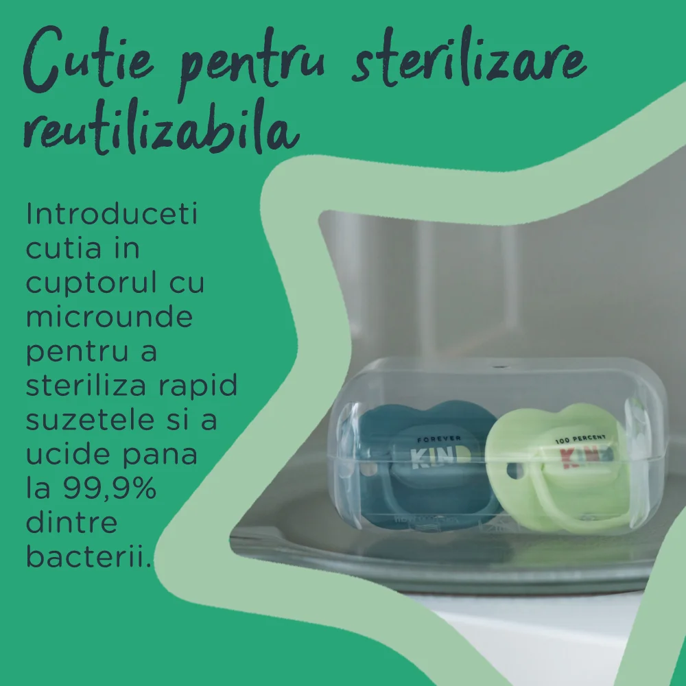 Suzeta ortodontica pentru 6-18 luni Anytime Verde/Albastru, 2 bucati, Tommee Tippee