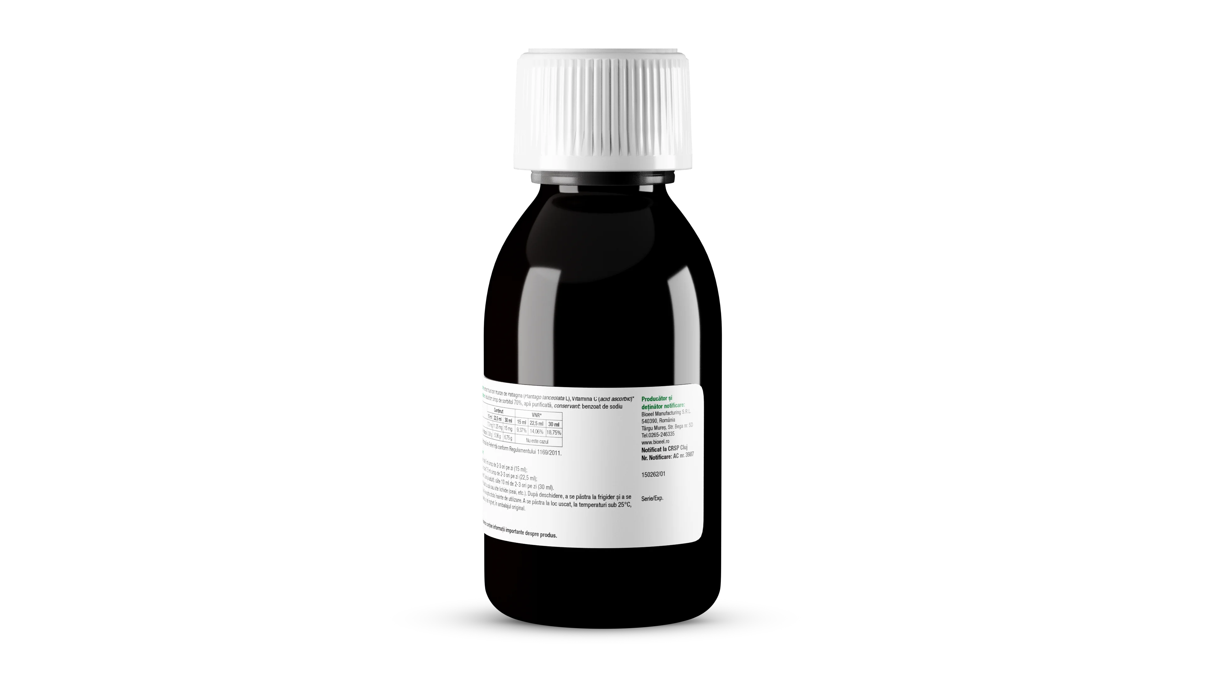 Sirop de patlagina, 120ml, Bioeel 