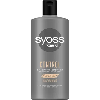 Sampon + balsam 2 in 1 pentru barbati Control, 440ml, Syoss