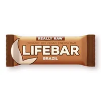 Baton cu nuci braziliene raw Lifebar Bio, 47g, Lifefood