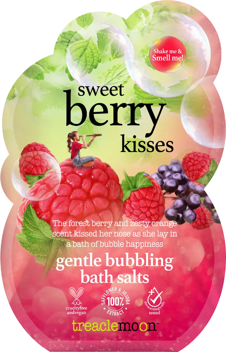 Saruri de baie Sweet Berry Kisses, 80g, Treaclemoon