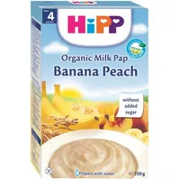 Cereale cu piersici si banane Bio, 250g, HiPP