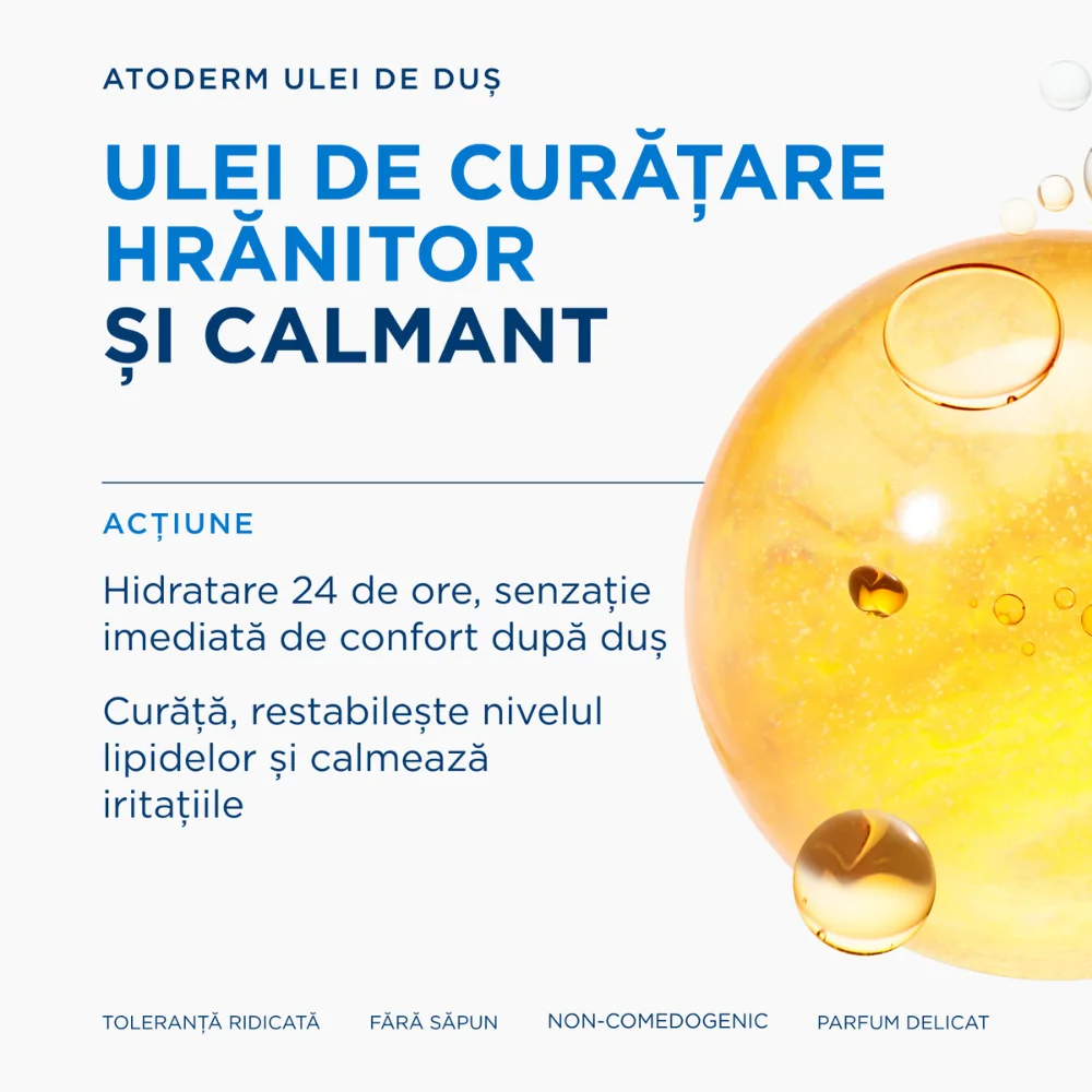 Ulei de dus Eco rezerva Atoderm, 1000ml, Bioderma