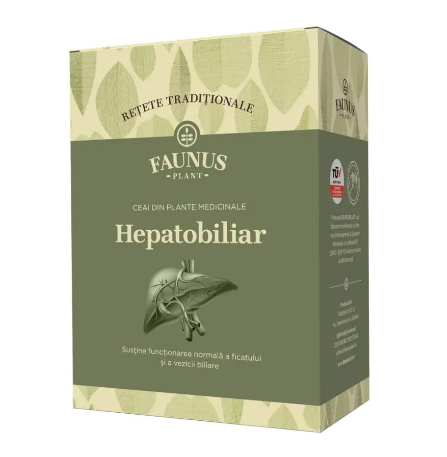 Ceai hepatobiliar Retete Traditionale, 180g, Faunus Plant