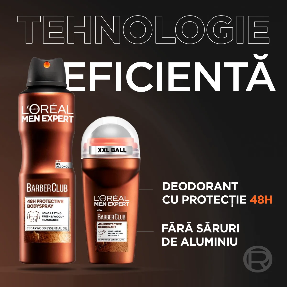 Antiperspirant roll-on Barber Club, 50ml, L'oreal Men Expert