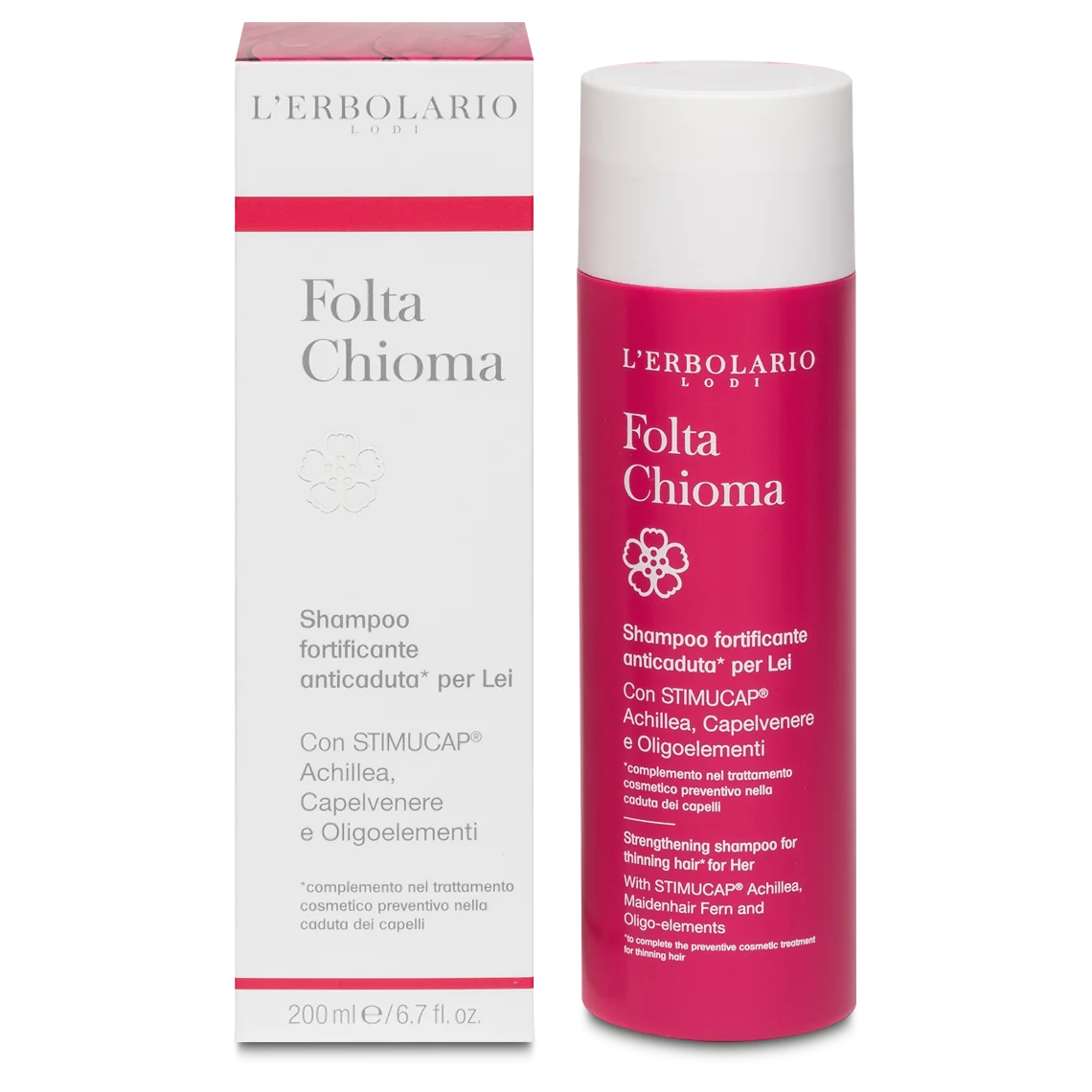 L'Erbolario Sampon impotriva caderii parului pentru femei Folta Chioma, 200ml