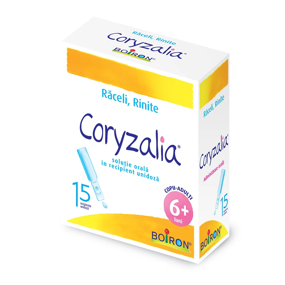 Coryzalia solutie orala in recipient unidoza, 15 unidoze, Boiron