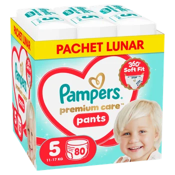 Scutece-chilotel Premium Care Pants XXL Box Marimea 5 pentru 11-17 kg, 80 bucati, Pampers