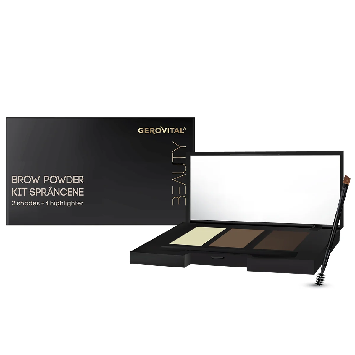 Kit pentru sprancene Beauty, 4.9g, Gerovital