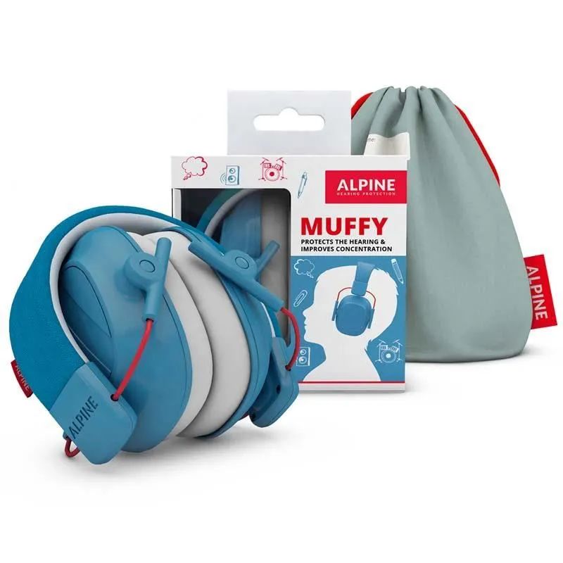 Casti antifonice pliabile pentru copii de la 5-16 ani SNR 25 Muffy Kids Blue ALP26474, 1 bucata, Alpine