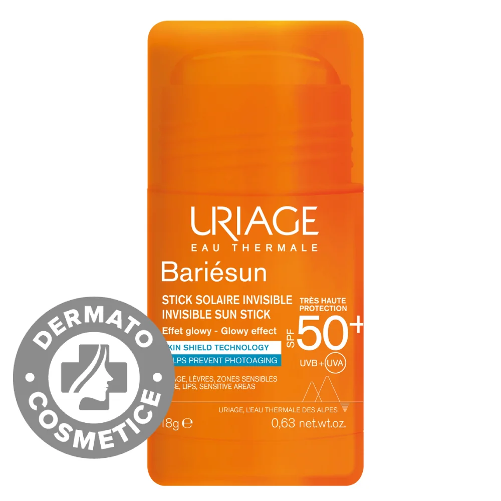 Stick Invizibil cu protectie solara SPF50+ Bariesun, 18g, Uriage