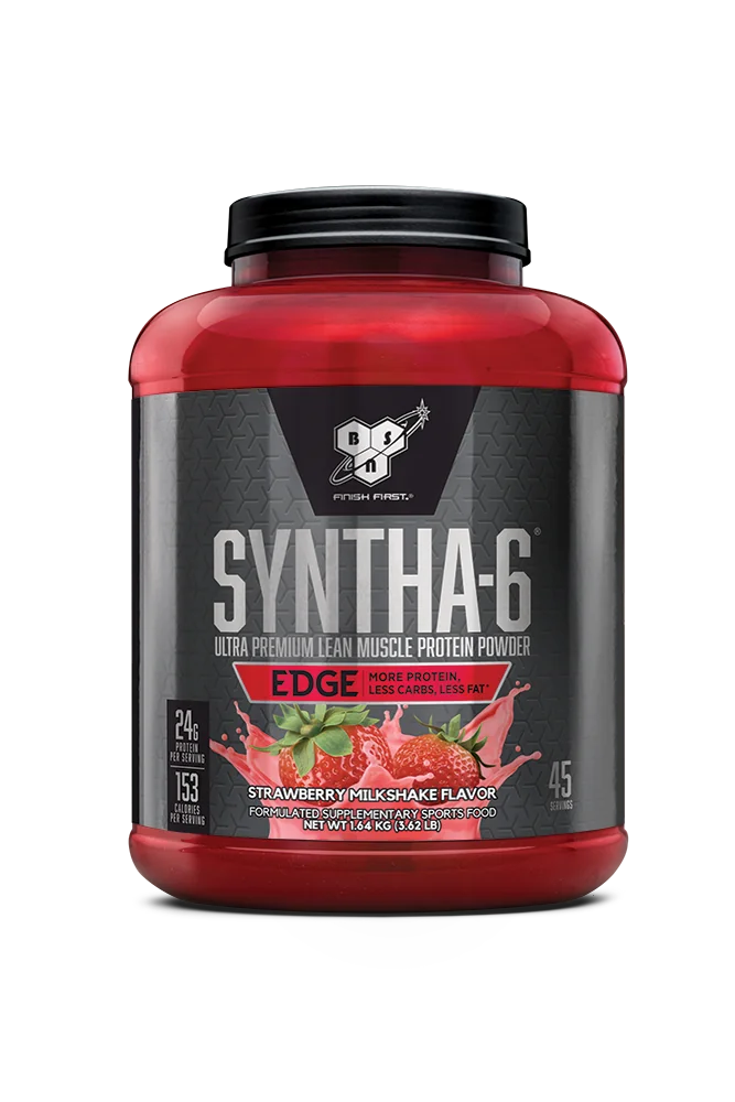 Pudra proteica proteine din zer izolat proteic BSN Syntha 6 EDGE Capsuni, 1.78kg, BSN