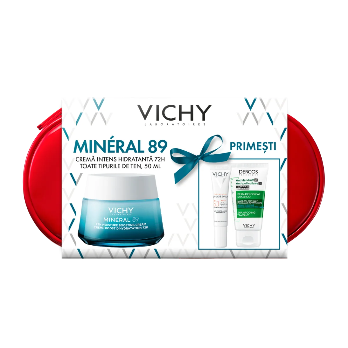 Set Mineral 89 Legere Intens Hidratant 72H pentru toate tipurile de ten, Vichy