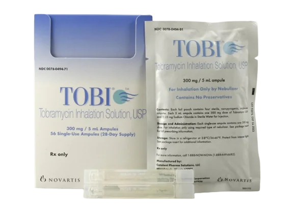 Tobi solutie pentru inhalare prin nebulizator 300mg/5ml, 56 fiole, Novartis