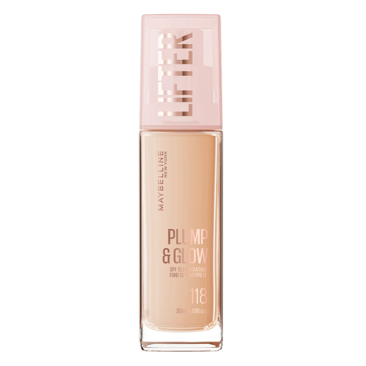 Fond de ten Lifter Plump & Glow Nr. 118, 30ml, Maybelline