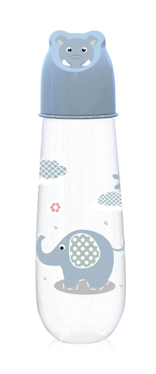 Biberon pentru +0 luni Animals Moonlight Blue, 250ml, Lorelli