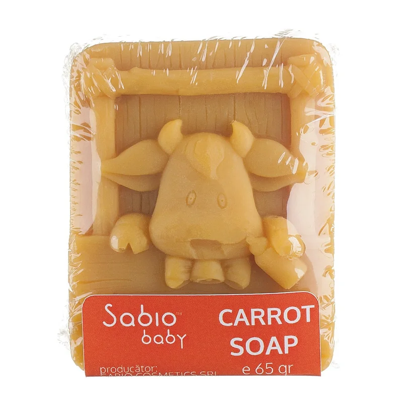 Sapun natural cu morcovi pentru bebelusi, 65g, Sabio