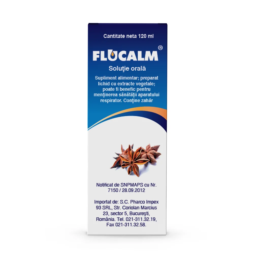 Flucalm sirop, 120ml, Pharco 