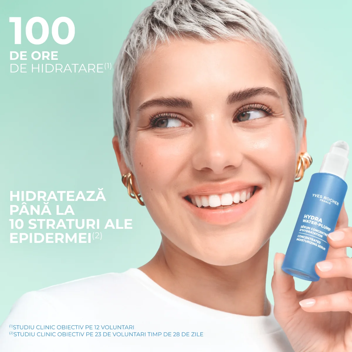 Ser hidratant concentrat pentru ten Hydra Water-Plump, 30ml, Yves Rocher