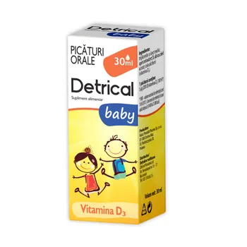 Detrical baby picaturi orale, 30 ml, Zdrovit 