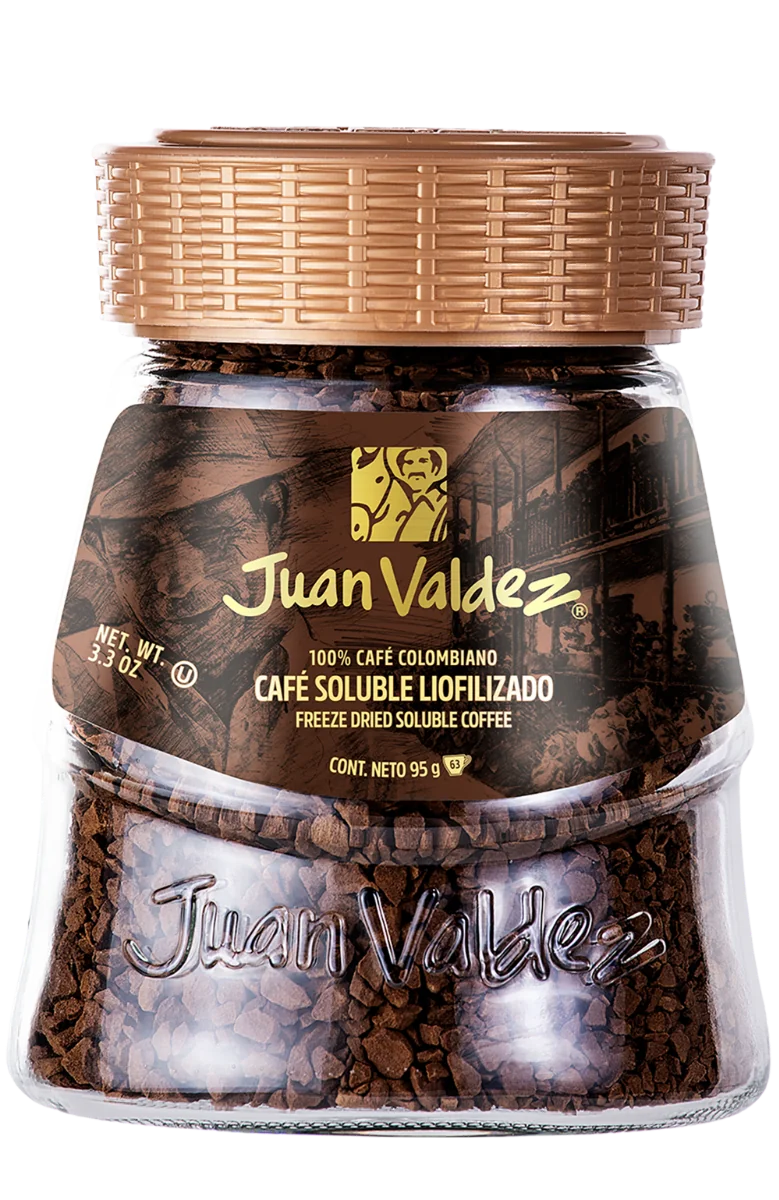 Cafea solubila liofilizata clasica, 95g, Juan Valdez