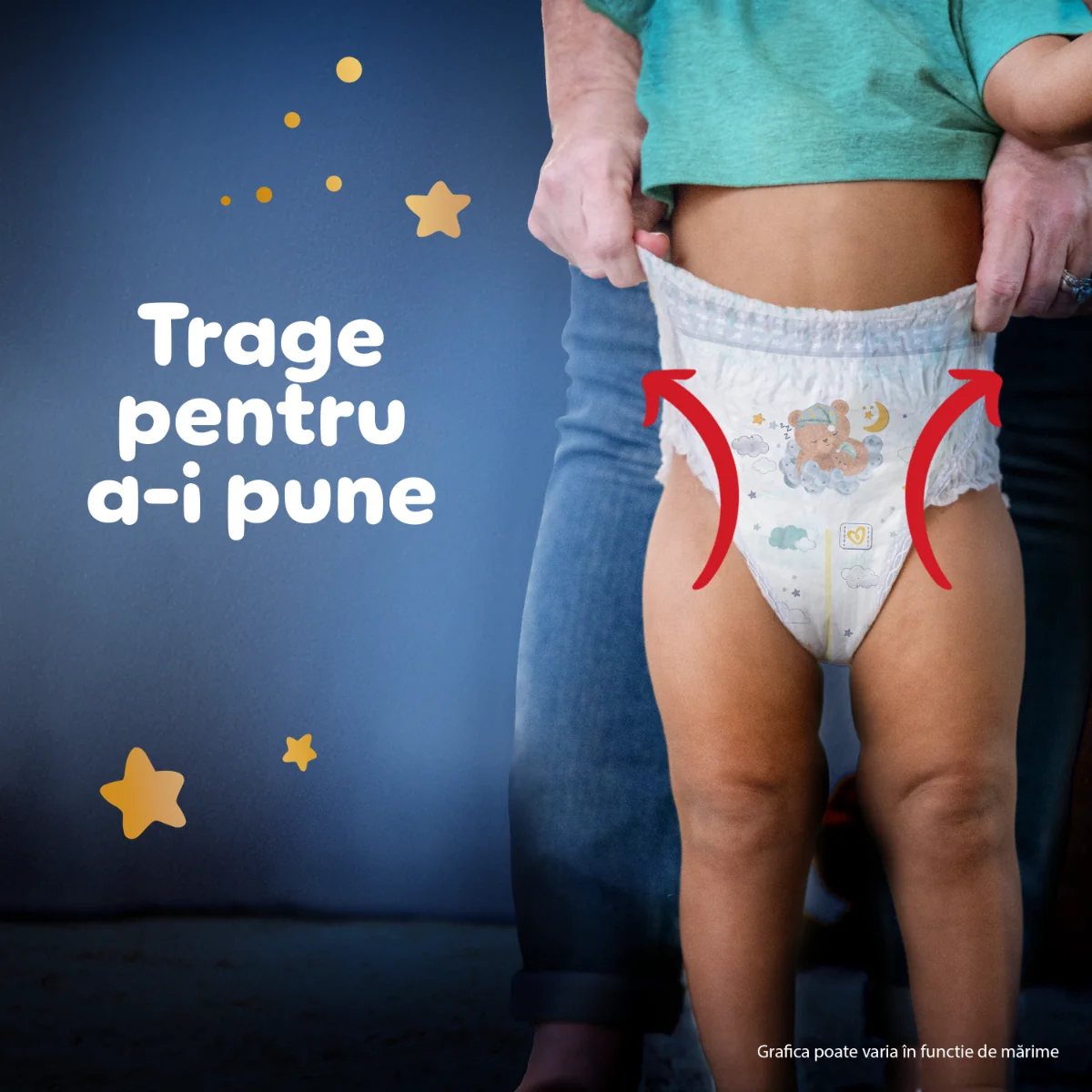 Scutece-chilotel de noapte Night Pants Marimea 4 pentru 9-15 kg, 25 bucati, Pampers