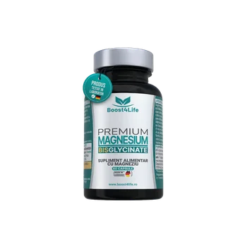 Magneziu bisglicinat Premium, 60 capsule, Boost4Life