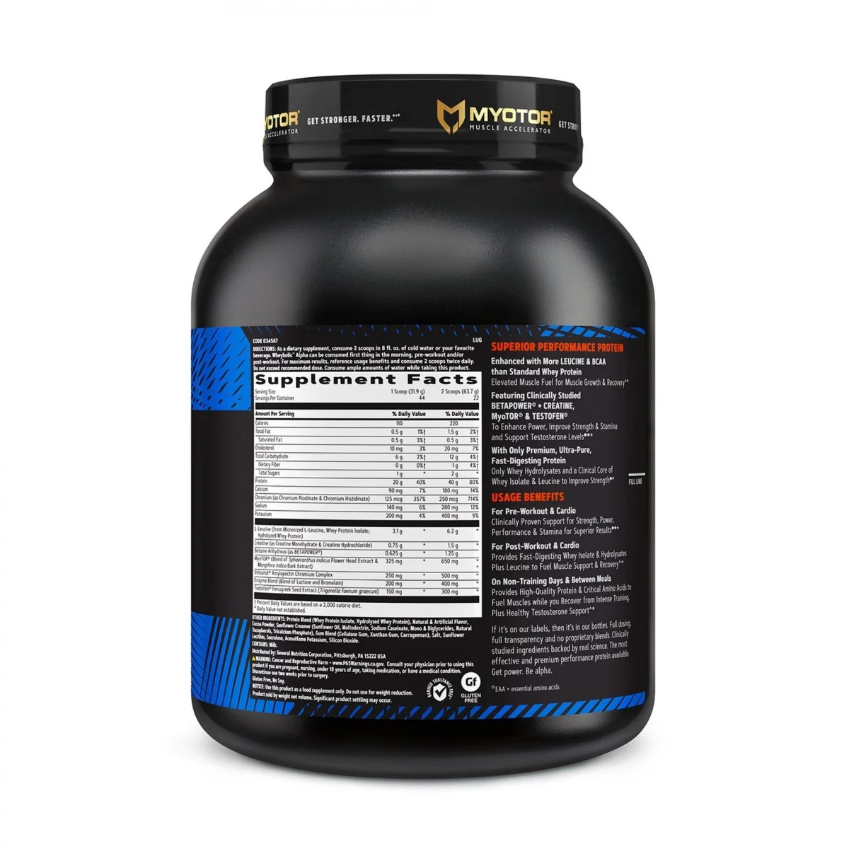 Proteina cu aroma de ciocolata, 1401.40g, GNC