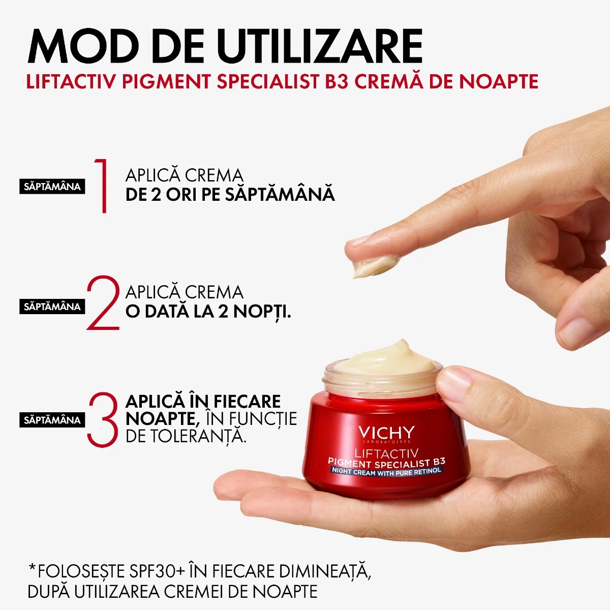 Crema de noapte cu retinol Liftactiv B3, 50ml, Vichy