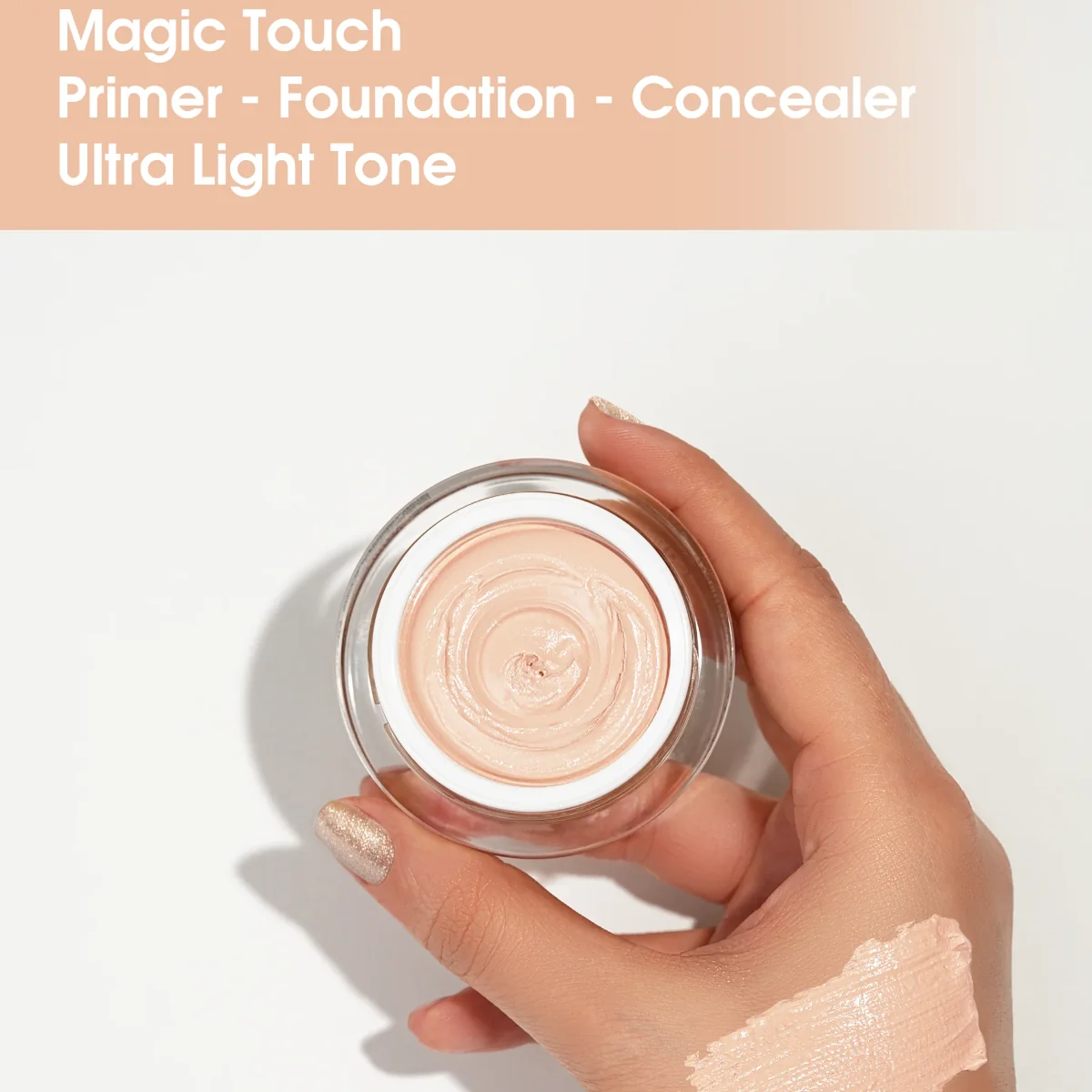 Primer fond de ten si anti-cearcan cu vitamina C Magic Touch Ultra Light, 30ml, Bio Balance