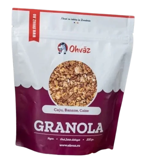 Granola cu caju banane caise, 300g, Ohvaz