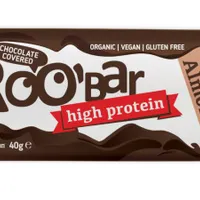 Baton proteic cu migdale invelit in ciocolata Bio, 40g, Roobar