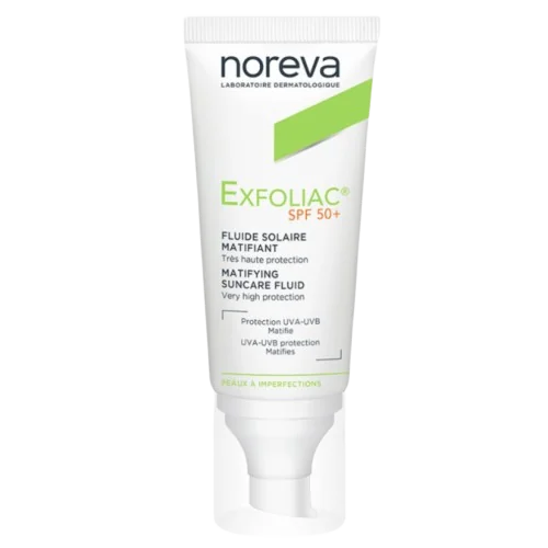 Fluid matifiant Exfoliac SPF 50+, 40ml, Noreva