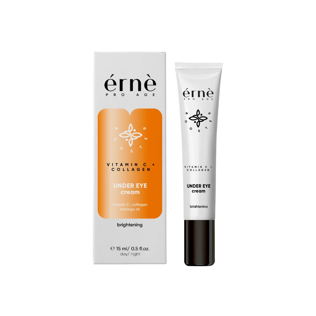 Crema iluminatoare pentru ochi cu Vitamina C si Colagen, 15ml, Erne 