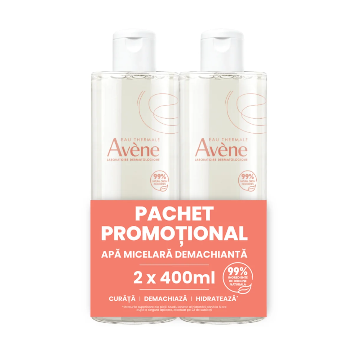Pachet Apa micelara demachianta, 2 x 400ml, Avene