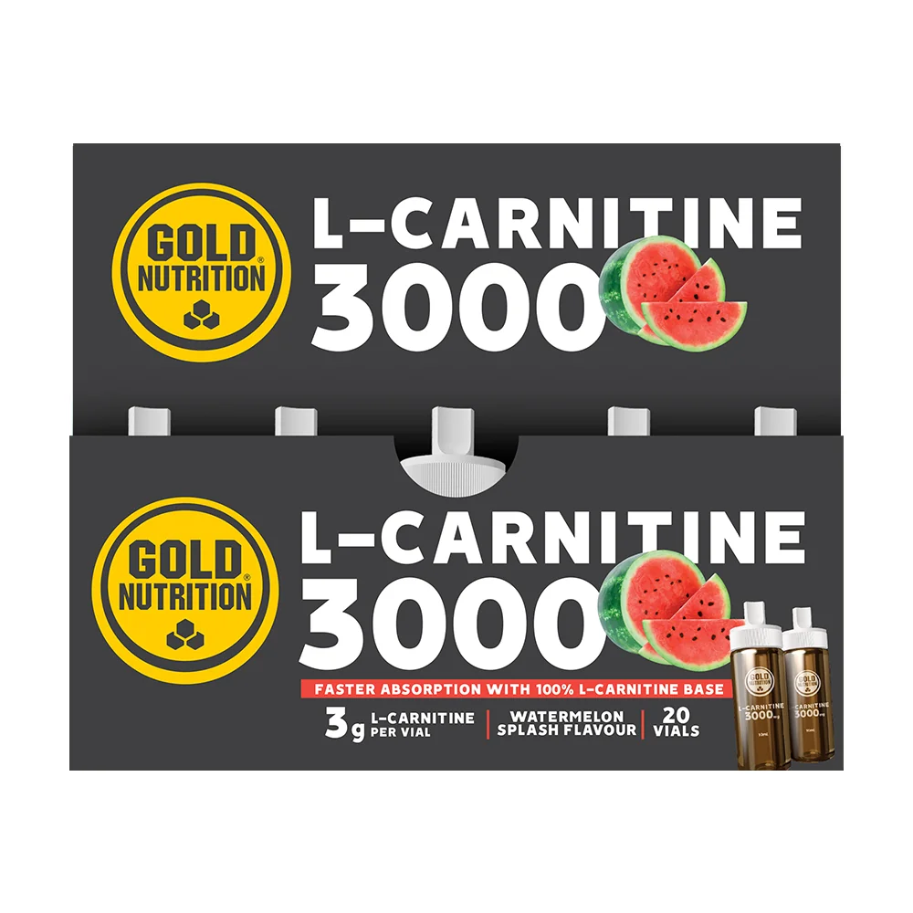 L-Carnitina 3000mg cu aroma de pepene rosu, 20 doze, Gold Nutrition