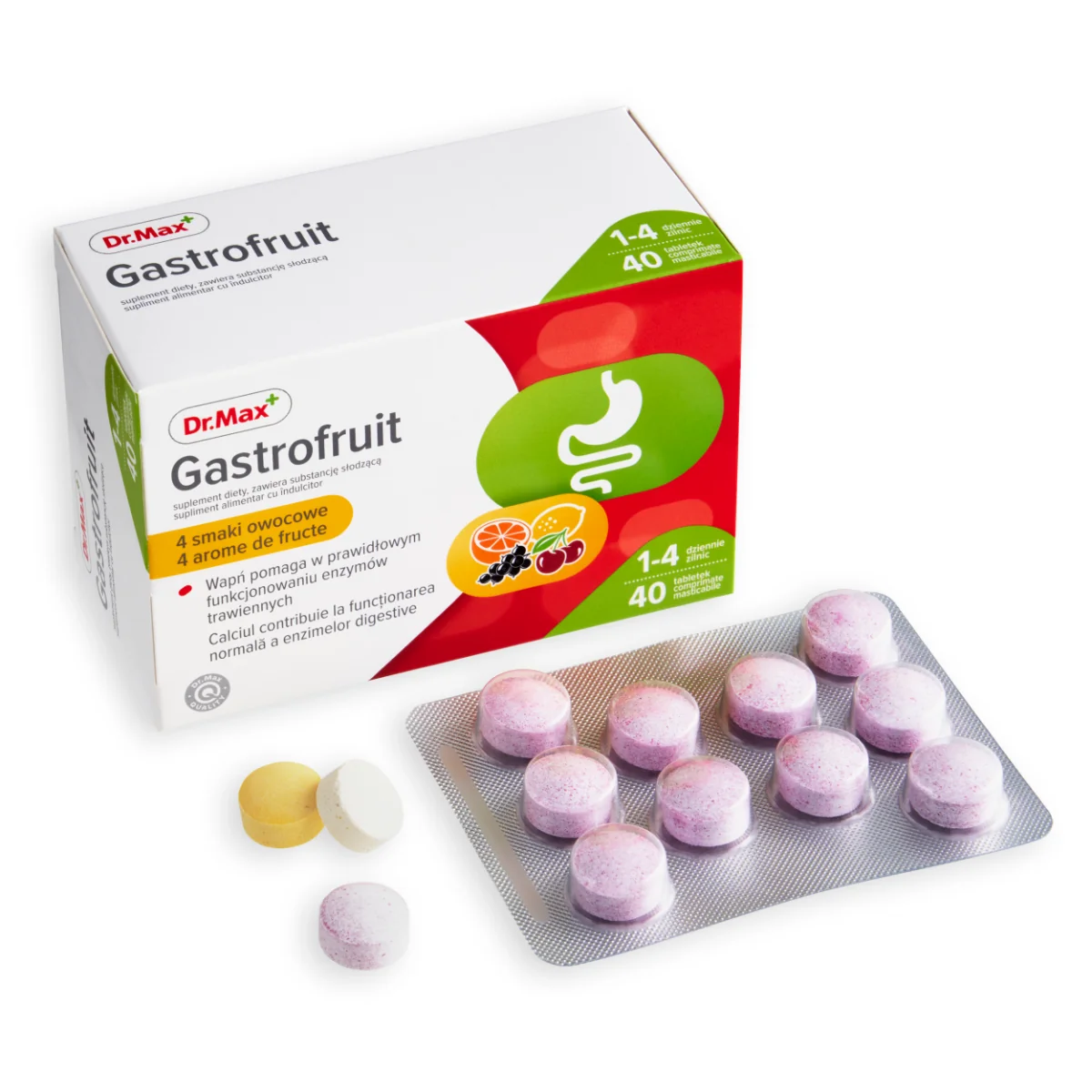 Dr. Max Gastrofruit, 40 comprimate masticabile