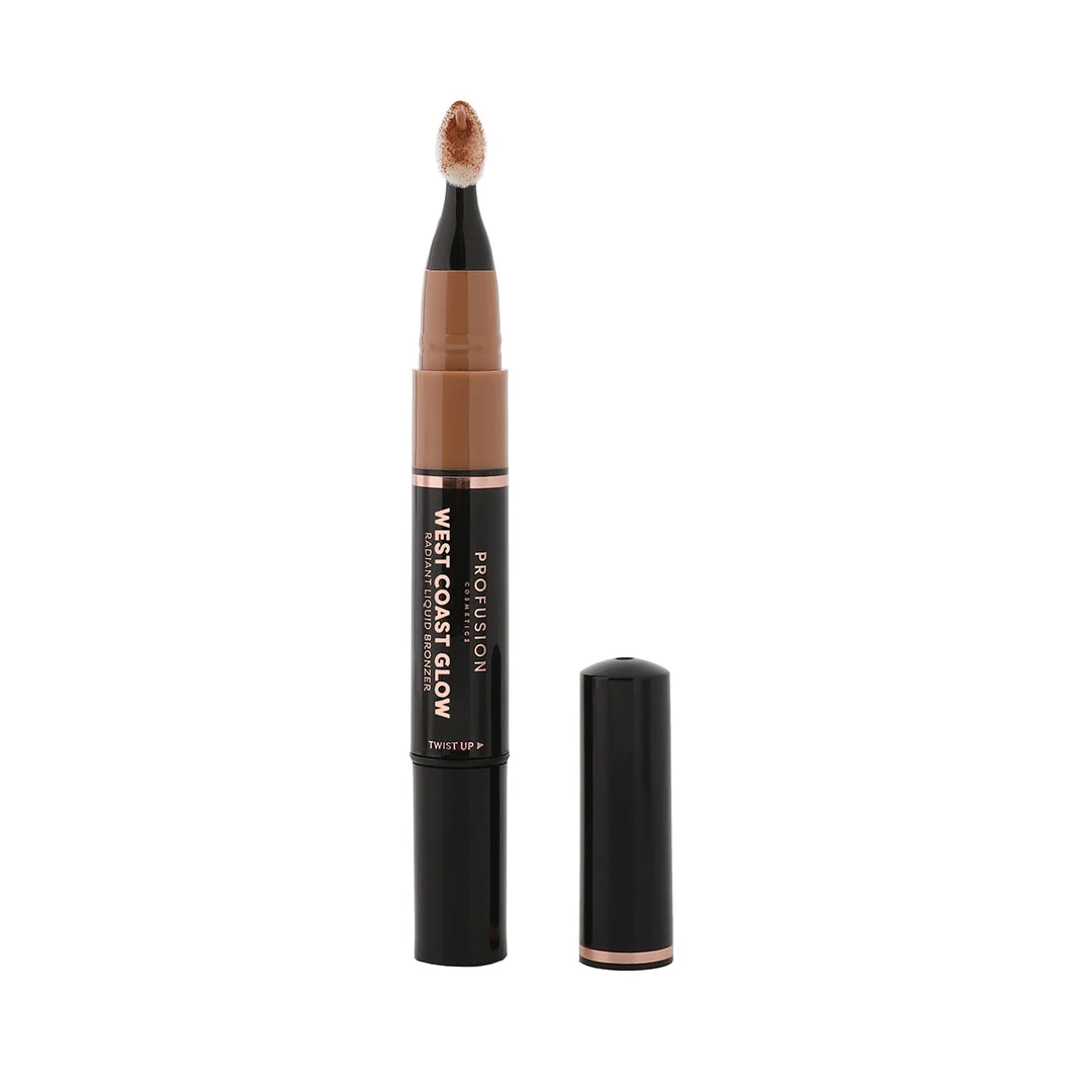Bronzer lichid radiant West Coast Glow Newport, 2ml, Profusion Cosmetics
