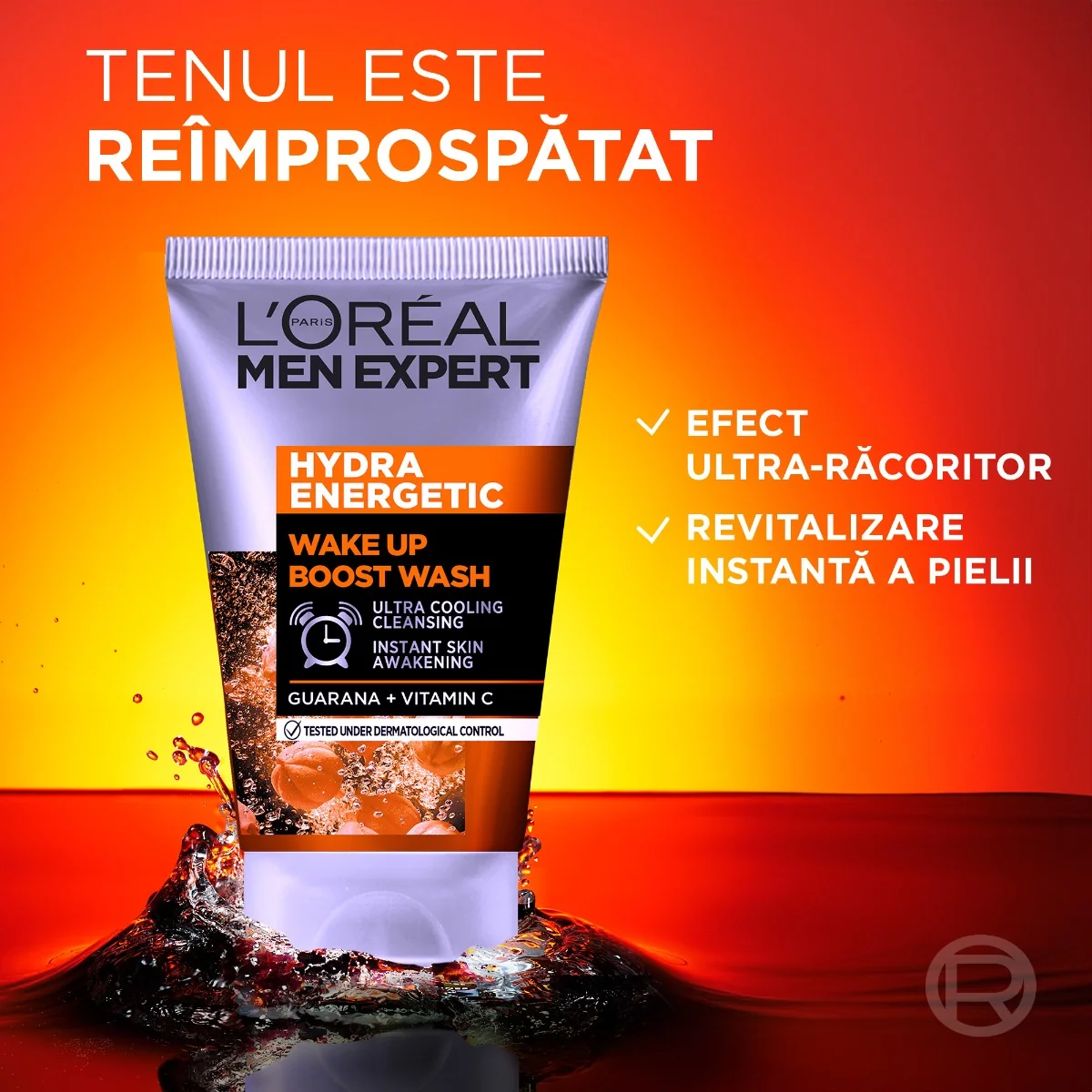 Gel de curatare pentru barbati Men Expert Hydra Energetic, 100ml, L'Oreal Paris