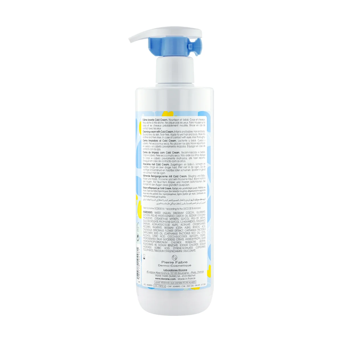 Crema de curatare ColdCream, 500ml, Klorane Bebe