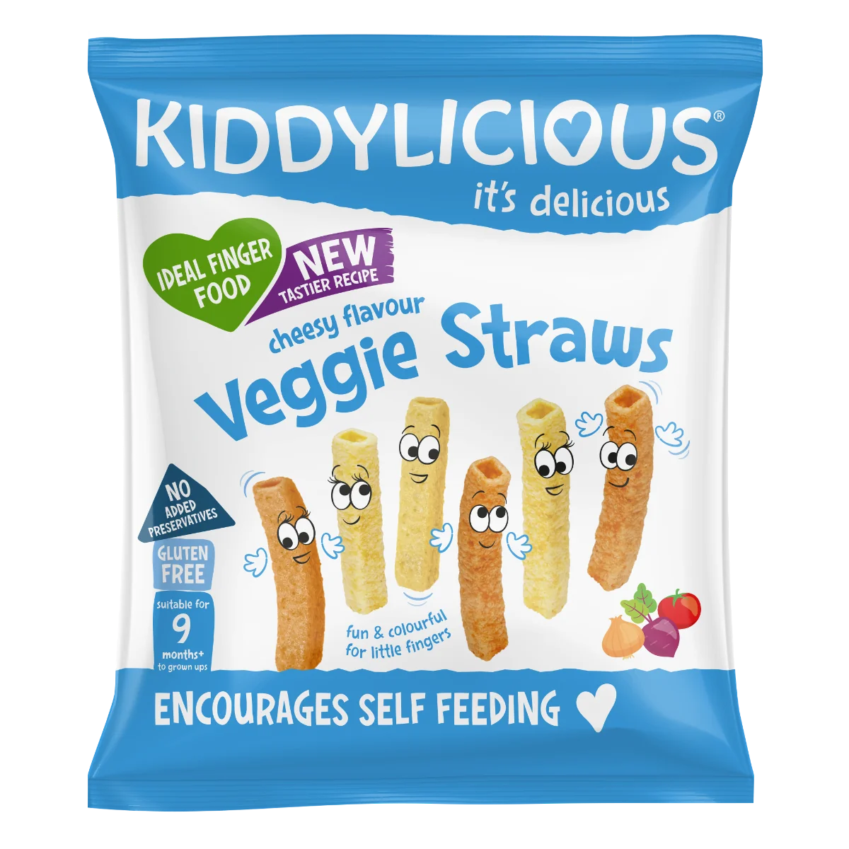 Sticksuri din legume cu aroma de branza, 12g, Kiddylicious