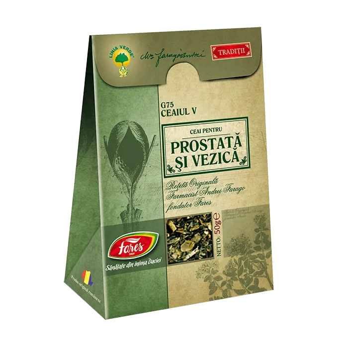 Ceaiul V pentru prostata si vezica G75, 50g, Fares 