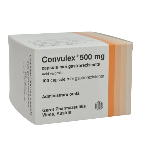 Convulex 500mg, 100 capsule moi gastrorezistente, Gerot