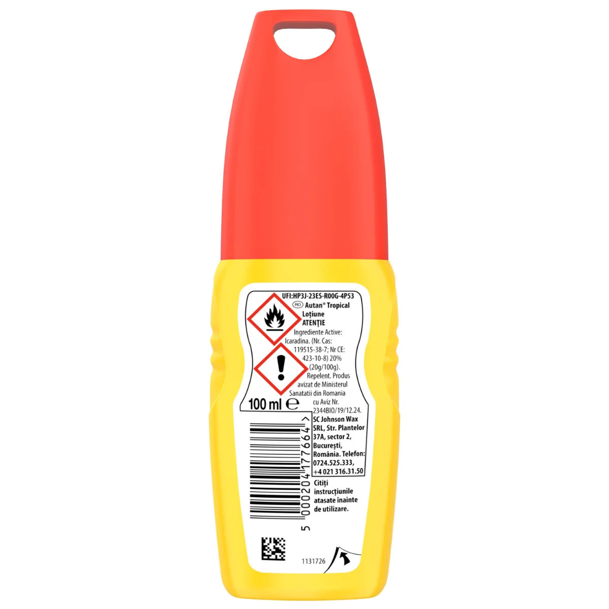 Lotiune Tropical impotriva tantarilor, 100ml, Autan